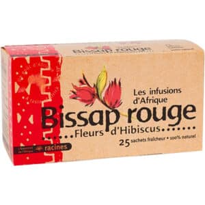 3 boites Bissap 100% naturel 25 sachets racines infusion d'Afrique 40g
