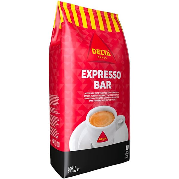 Grains de café délicieux Portugais - Delta Expresso Bar 1 KG
