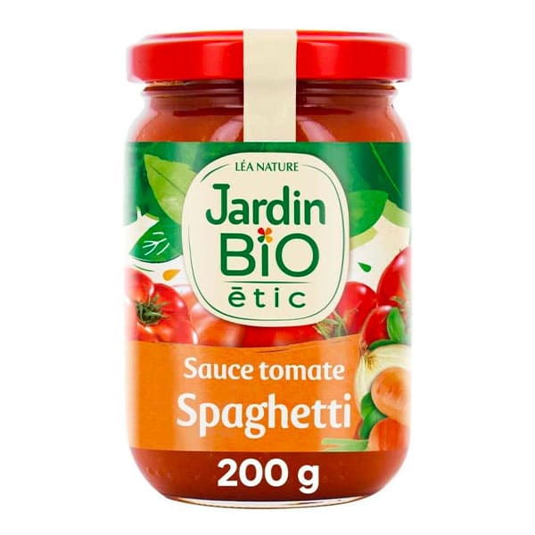 Sauce tomate pour spaghetti BIO 200g (Lot de 4) - Jardin Bio Etic