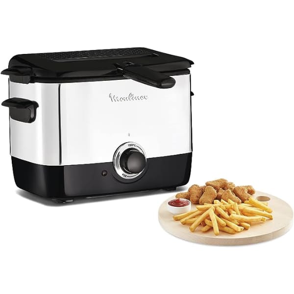 Mini Friteuse 3,2 Litres - Pot En Inox 304 Avec Panier & Pinces - Pour Cuisinière Gaz/Induction - Idéal Frites, Beignets !